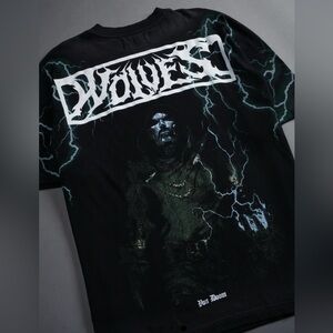 NEW Darc Sport X DOOMSTRUCK "PREMIUM" OVERSIZED [Small] TEE IN BLACK DRIFT WASH